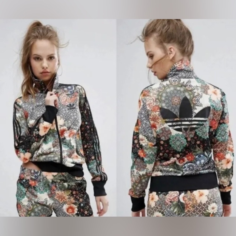 Adidas Originals Jardim Agharta x FARM Track Floral Jacket Size S Small